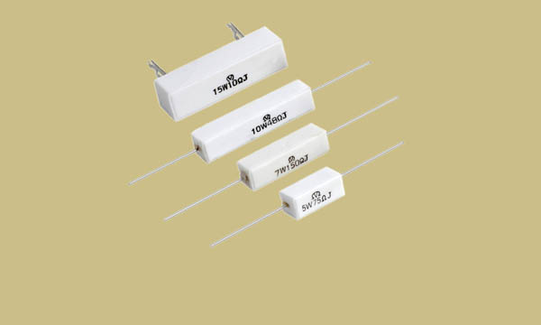 Ceramic shell wire wound resistor